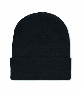 Logo trade corporate gift photo of: Beanie in RPET with cuff