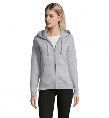 Logotrade promotional merchandise photo of: SPIKE WOMEN ZIP HOOD SWEAT