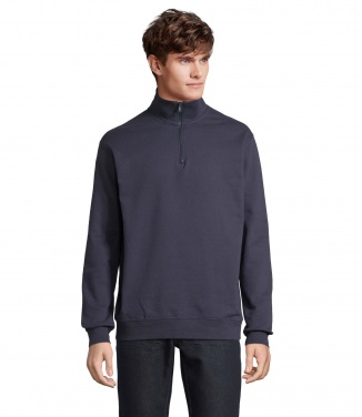 Logo trade promotional merchandise image of: CONRAD Sweat Zip Collar