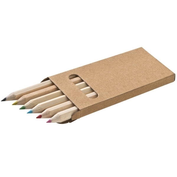 Logo trade promotional products image of: Wooden crayons MINNIE