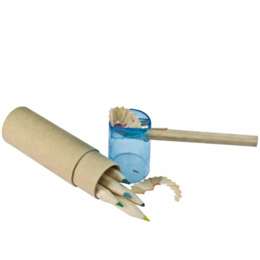 Logo trade promotional merchandise image of: Wooden crayons BECKY