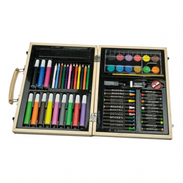 Logo trade promotional merchandise picture of: Big wooden painting set MAXI