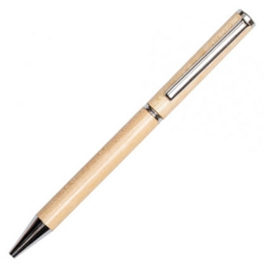 Logo trade promotional giveaways picture of: Wooden ballpen HEYWOOD