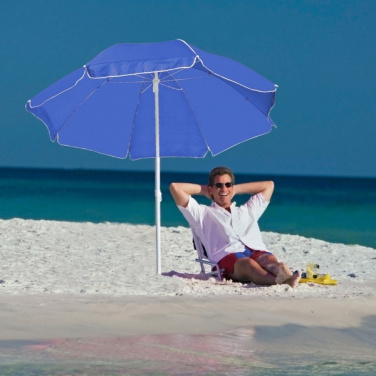 Logo trade business gifts image of: Beach umbrella FORT LAUDERDALE