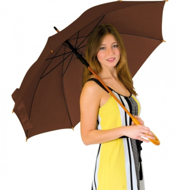 Logotrade promotional merchandise picture of: Wooden automatic umbrella NANCY