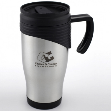 Logo trade business gifts image of: Stainless steel thermo cup EL PASO 400 ml