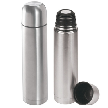 Logo trade promotional gifts picture of: Stainless steel isolating flask VIRGINIA BEACH 100 ml