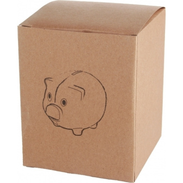 Logo trade corporate gifts image of: Piggy bank LEICESTER