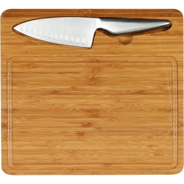 Logo trade promotional products picture of: Cutting board with knife MANTOVA