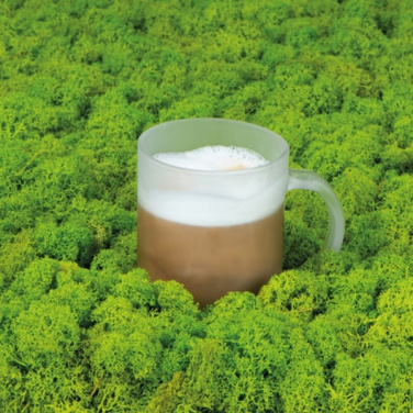 Logo trade promotional giveaways image of: Glass coffee mug GENEVA 300 ml