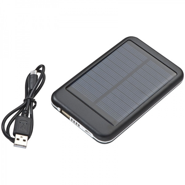 Logo trade promotional merchandise picture of: Solar power bank PHILADELPHIA