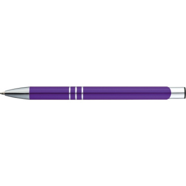 Logo trade promotional gift photo of: Metal ballpen ASCOT