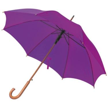 Logotrade promotional giveaway image of: Wooden automatic umbrella NANCY