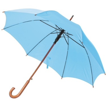 Logo trade promotional items picture of: Wooden automatic umbrella NANCY