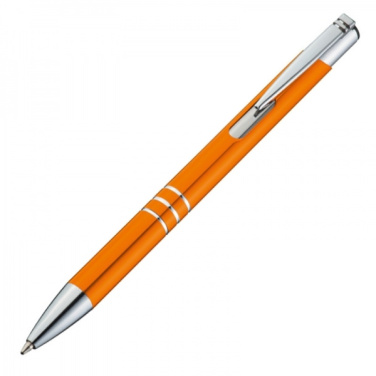 Logo trade promotional merchandise image of: Metal ballpen ASCOT