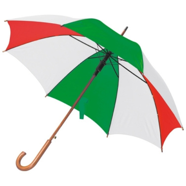 Logo trade promotional products image of: Wooden automatic umbrella NANCY