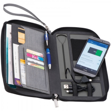 Logo trade advertising products picture of: Travel folder with power bank Almera
