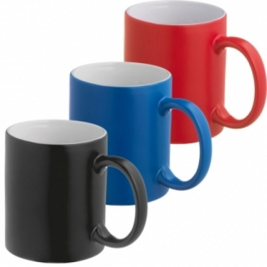 Logo trade corporate gifts image of: Ceramic cup LISSABON 300 ml