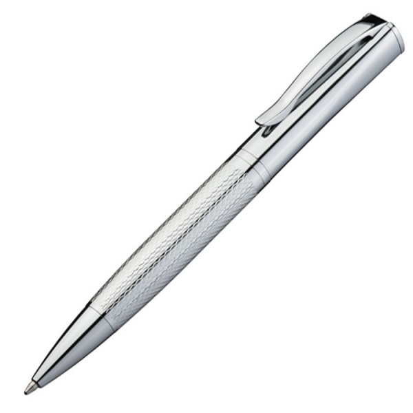 Logo trade advertising products image of: Metal ballpen CHESTER