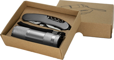 Logotrade promotional merchandise photo of: Set torch and pocket knife DOVER