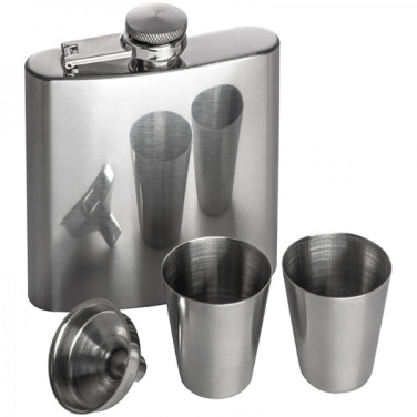 Logotrade corporate gifts photo of: Hip flask with 2 shot glasses SANDVIKEN 170 ml