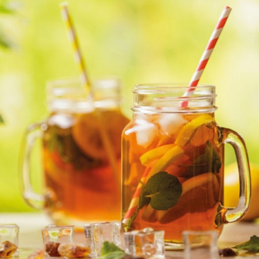 Logotrade advertising product picture of: Drinking glass with handle and lid TREVISO 450 ml