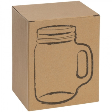 Logotrade promotional items photo of: Drinking glass with handle and lid TREVISO 450 ml