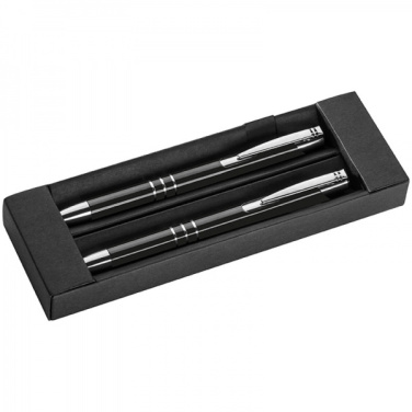 Logo trade corporate gifts picture of: Metal writing set CLAREMONT