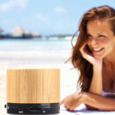 Logotrade promotional item picture of: Bamboo bluetooth speaker FLEEDWOOD