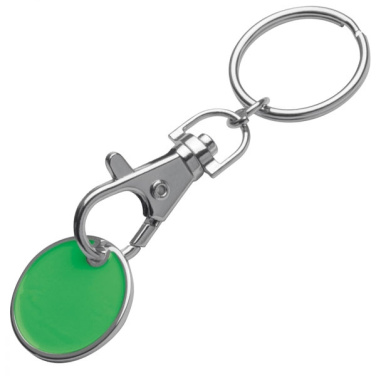Logo trade promotional gift photo of: Keyring with shopping coin ARRAS