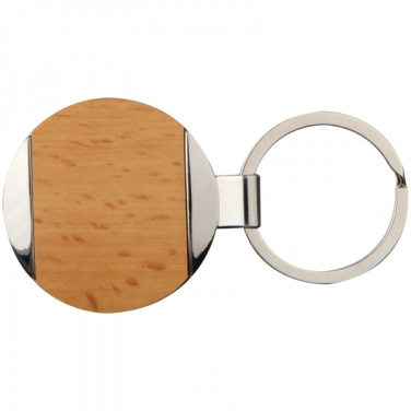 Logotrade advertising product picture of: Wooden keyring LANGHAUS