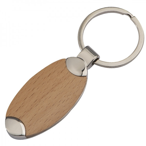 Logo trade corporate gift photo of: Wooden keyring BALTRUM