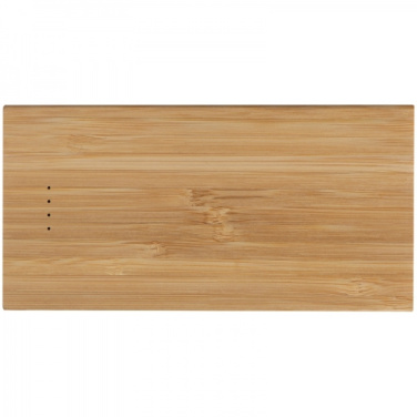 Logo trade promotional gifts picture of: Bamboo power bank KATOWICE