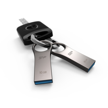 Logotrade corporate gift image of: Pendrive 3.0 Silicon Power JEWEL J80 TITANIUM 16GB