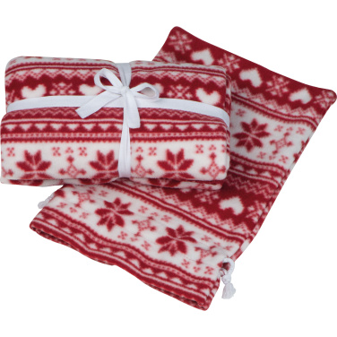 Logo trade promotional gift photo of: Christmassy blanket DEBRECEN