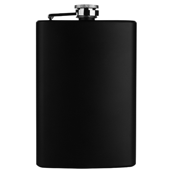 Logotrade advertising product image of: Hip flask OLYMPOS Schwarzwolf