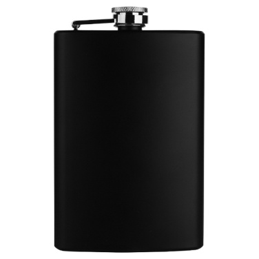 Logotrade business gifts photo of: Hip flask OLYMPOS Schwarzwolf