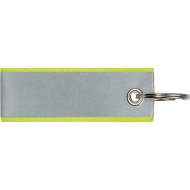 Logo trade business gifts image of: Reflective keyring