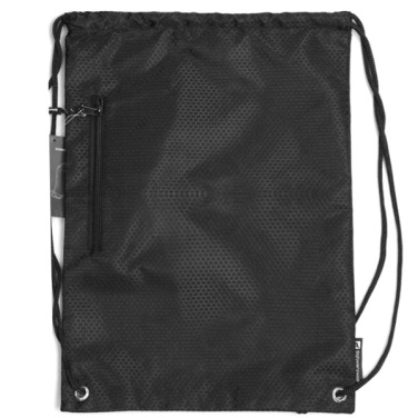 Logotrade promotional product picture of: Drawstring bag NUNAVUT Schwarzwolf