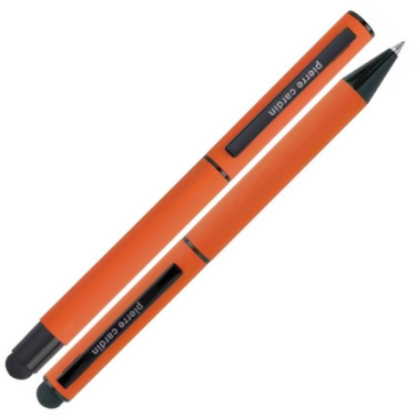 Logo trade business gift photo of: Writing set touch pen, soft touch CELEBRATION Pierre Cardin