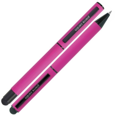 Logo trade promotional gift photo of: Writing set touch pen, soft touch CELEBRATION Pierre Cardin