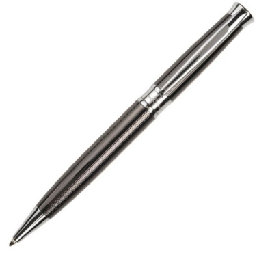 Logo trade promotional item photo of: Metal set of ballpoint pen and roller ROI