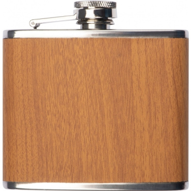 Logo trade promotional merchandise picture of: Hip flask HOOGSTRATEN 170 ml