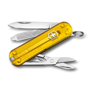 Logo trade advertising product photo of: Pocket knife Classic SD transparent Victorinox
