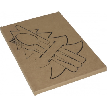 Logo trade promotional merchandise photo of: Cutlery pad in Christmas tree shape DUFFEL