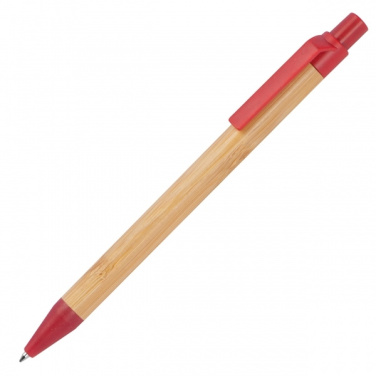 Logo trade advertising products image of: Wheatstraw and bamboo ballpen HALLE