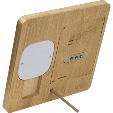 Logotrade corporate gift image of: Bamboo weather station GRANADA