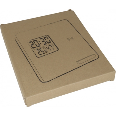 Logotrade promotional item image of: Bamboo weather station GRANADA