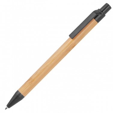 Logo trade promotional gifts picture of: Wheatstraw and bamboo ballpen HALLE
