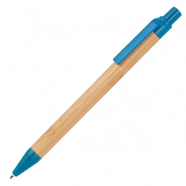 Logo trade promotional merchandise image of: Wheatstraw and bamboo ballpen HALLE